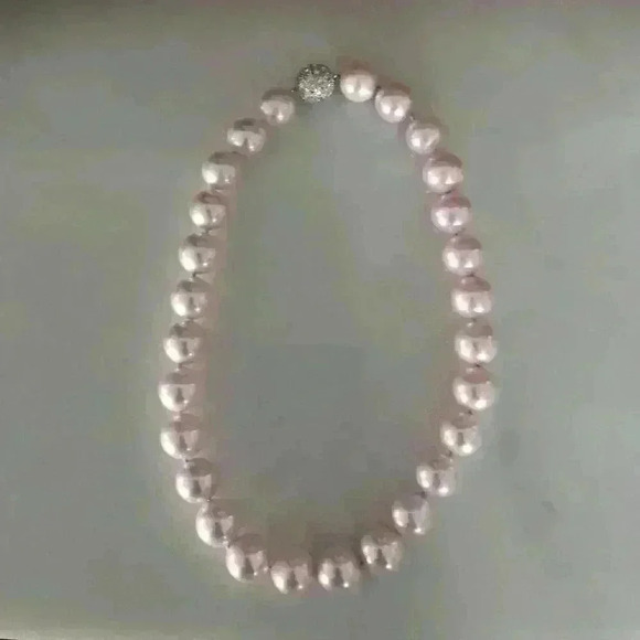 Pearl Choker Mallorca 12 mm Custom Made New Pink - Picture 3 of 4